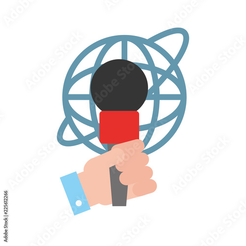 hand microphone world broadcast breaking news