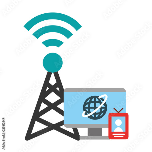 computer antenna radio broadcast breaking news