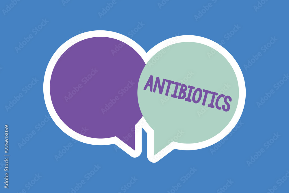Word writing text Antibiotics. Business concept for Drug used in treatment and prevention of bacterial infections. Word writing text Antibiotics. Business concept for Drug used in treatment and prevention of bacterial infections.