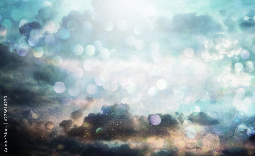 Beautiful abstract shiny light and cludscape background Beautiful abstract shiny light and cludscape background