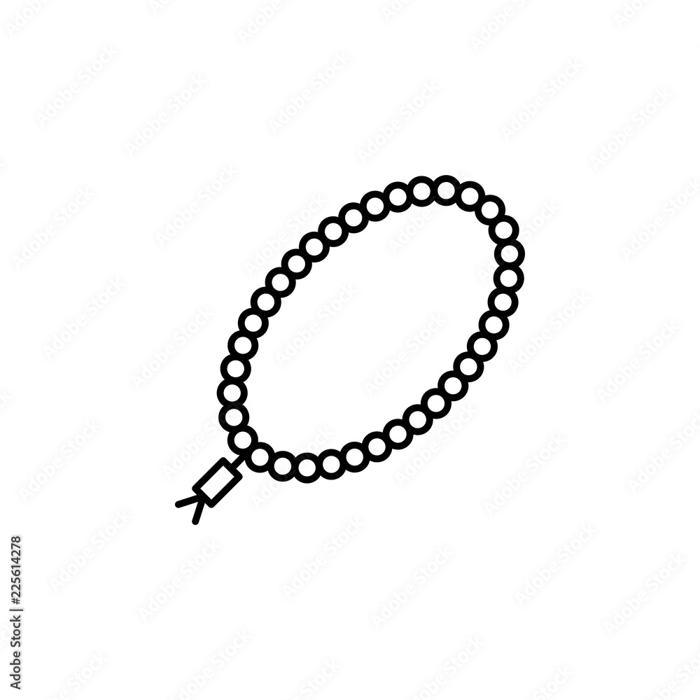 Beads icon. Element of Pakistan culture for mobile concept and web apps illustration. Thin line icon for website design and development, app development Beads icon. Element of Pakistan culture for mobile concept and web apps illustration. Thin line icon for website design and development, app development