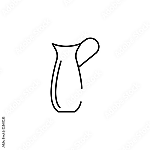 drink pot, flask icon. Element of Pakistan culture for mobile concept and web apps illustration. Thin line icon for website design and development, app development
