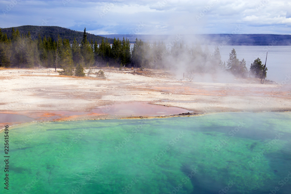 West Thumb Geyser Basin Copper and Green, Yellostone National Park, Wyoming West Thumb Geyser Basin Copper and Green, Yellostone National Park, Wyoming