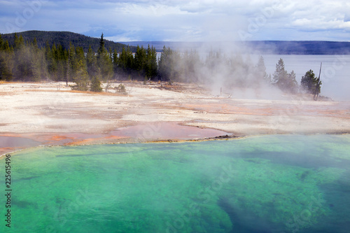 West Thumb Geyser Basin Copper and Green, Yellostone National Park, Wyoming