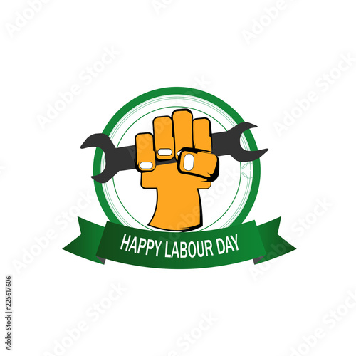 happy labour day illustration vector