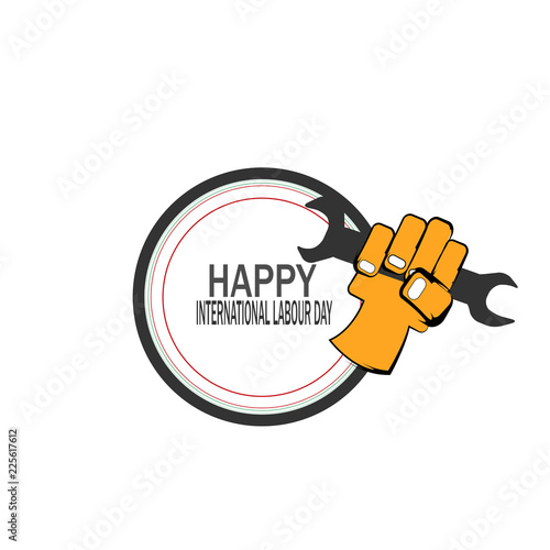 happy labour day illustration vector