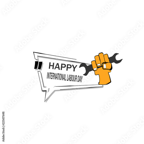 happy labour day illustration vector