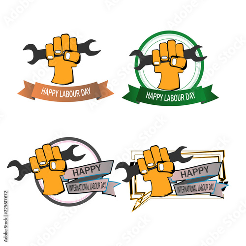 happy labour day illustration vector
