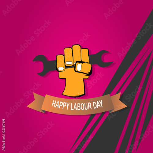 happy labour day illustration vector