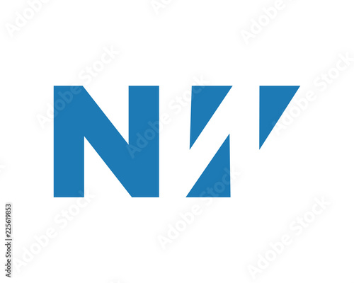 gestalt blue initial alphabet typography typeface typeset logotype alphabet image vector icon