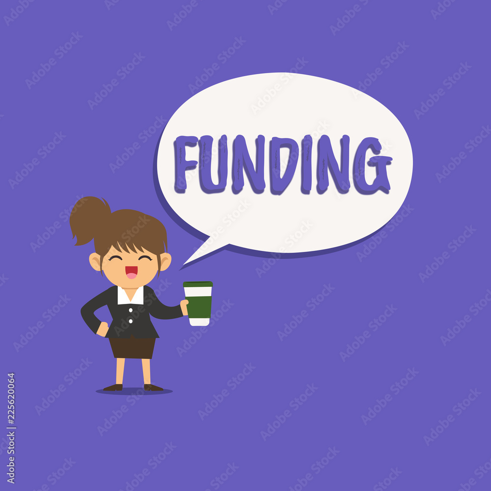Text sign showing Funding. Conceptual photo Money provided by organization government for particular purpose. Text sign showing Funding. Conceptual photo Money provided by organization government for particular purpose.