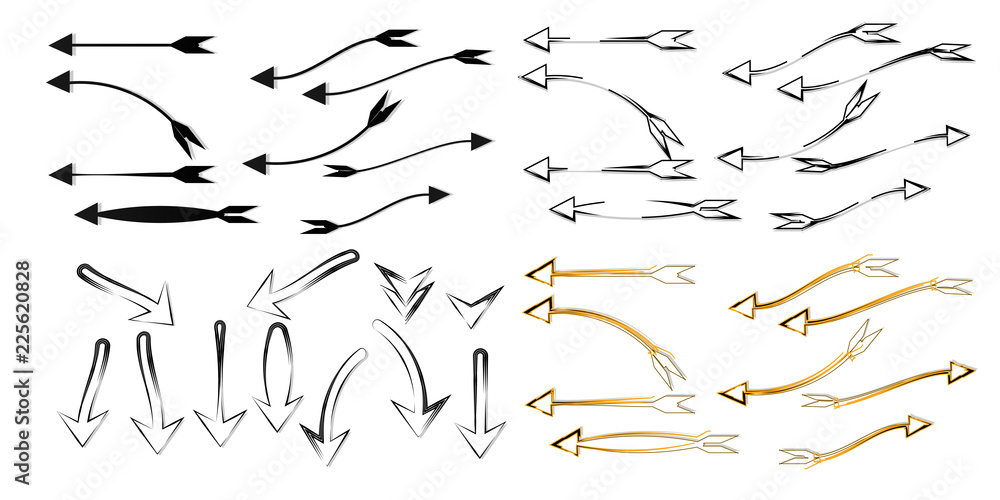 set arrow vector