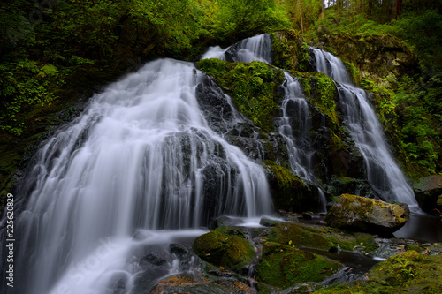 Fototapeta Naklejka Na Ścianę i Meble -  Steelhead Falls in Mission, British Columbia.