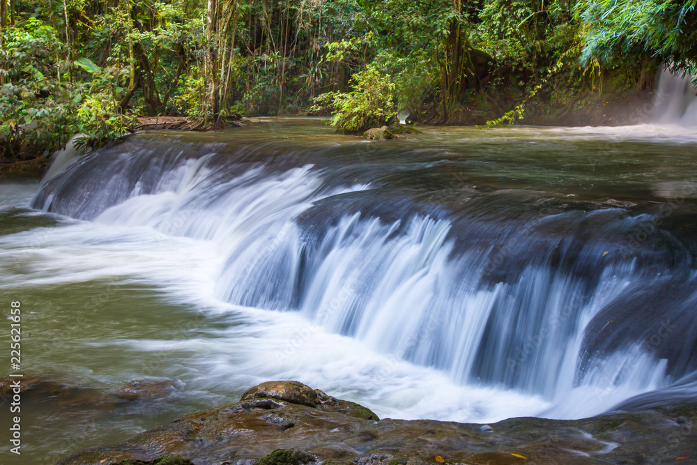 Scenic waterfalls and lush vegetation in Jamaica Scenic waterfalls and lush vegetation in Jamaica