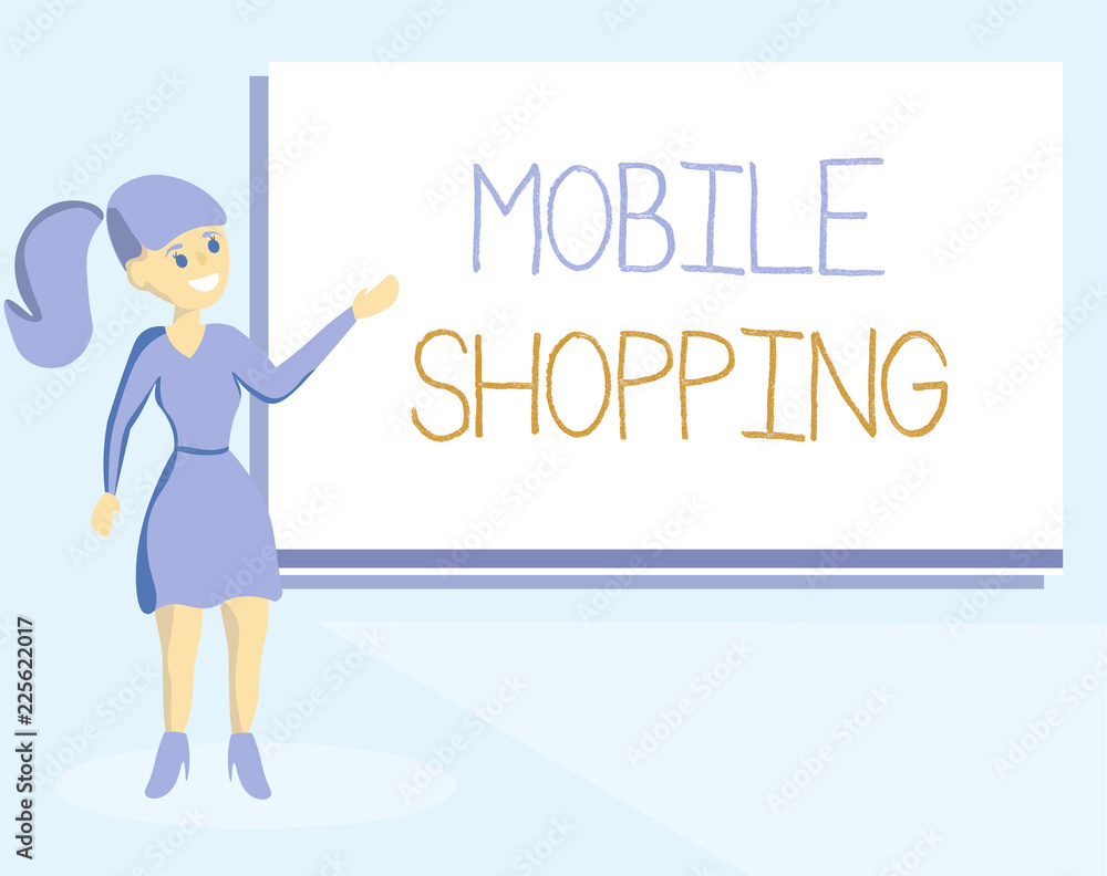 Word writing text Mobile Shopping. Business concept for Buying and selling of goods and services through mobile. Word writing text Mobile Shopping. Business concept for Buying and selling of goods and services through mobile.