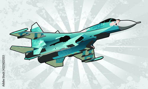 Strike Aircraft Vector Illustration