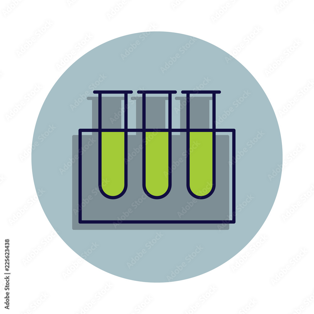 laboratory test tubes icon in badge style. One of web collection icon can be used for UI, UX laboratory test tubes icon in badge style. One of web collection icon can be used for UI, UX