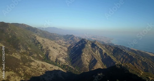 Gaviota Coast Santa Barbara Mountains Aerial photo