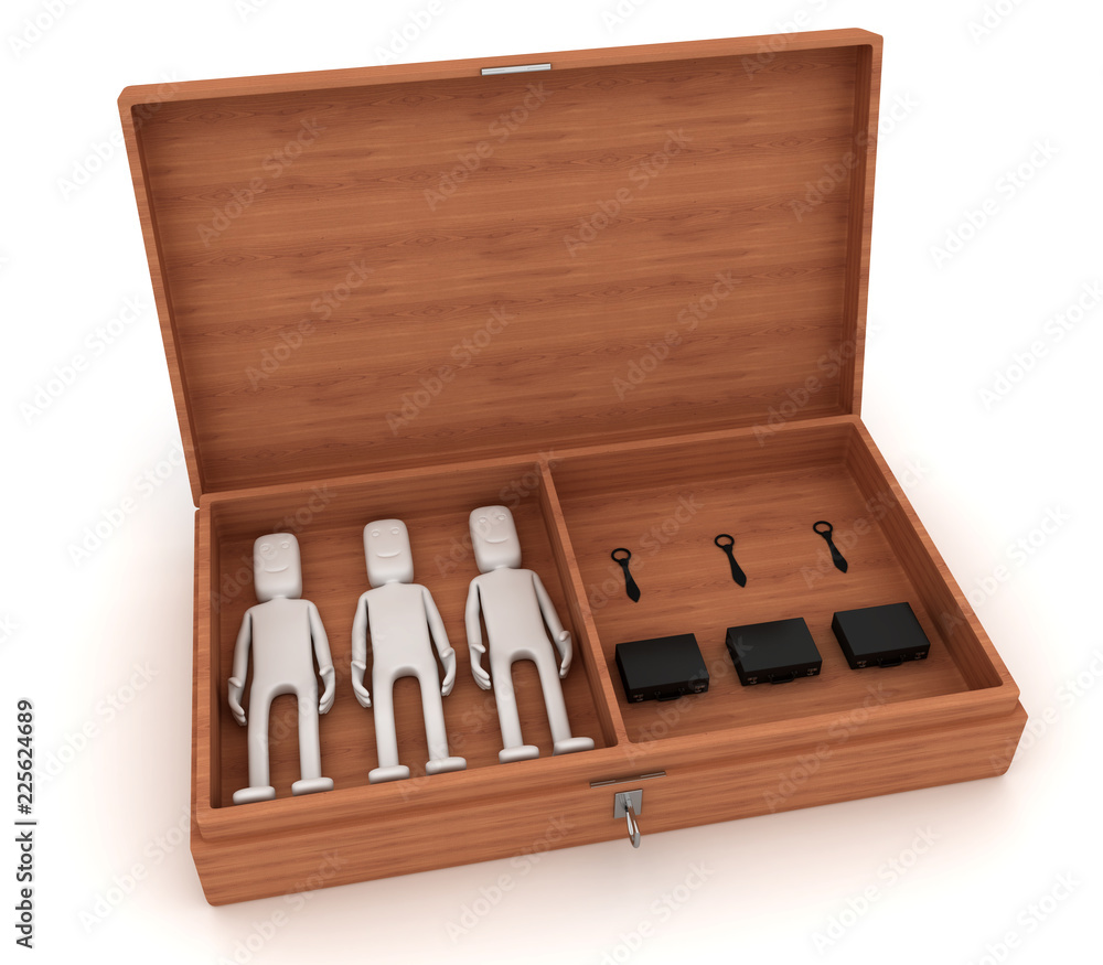 People in the box - conceptual image People in the box - conceptual image