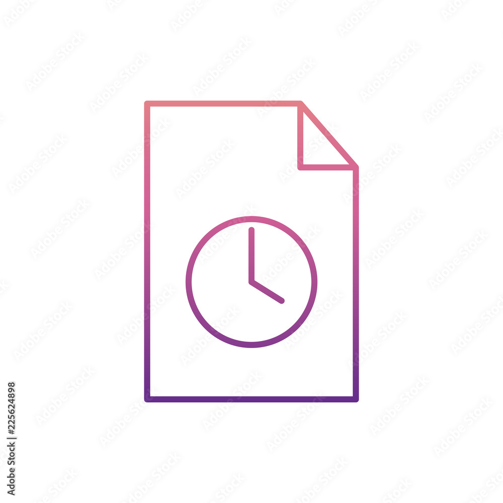 clock in paper icon in nolan style. One of Web collection icon can be used for UI, UX clock in paper icon in nolan style. One of Web collection icon can be used for UI, UX