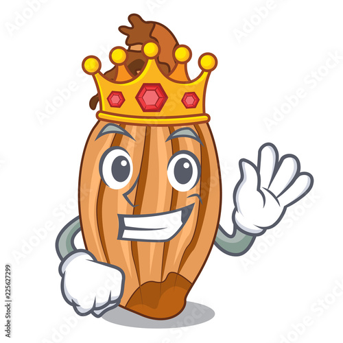 King shallot in a glass bowl cartoon