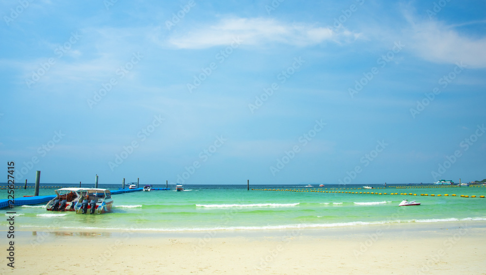Ta Waen beach of Koh Lan from Pattaya Chonburi Thailand