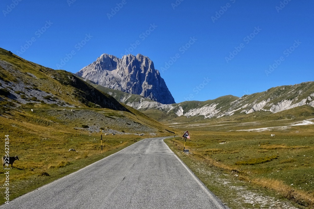 Fototapeta premium road to campo imperatore