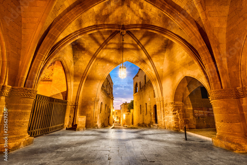 Fototapeta Naklejka Na Ścianę i Meble -  Rhodes, Greece - Street of Knights