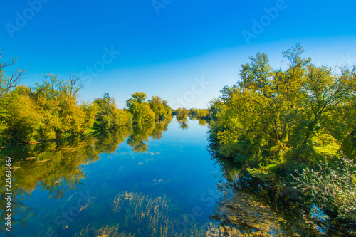 Croatia, countryside landscape, river Korana in Karlovac county 