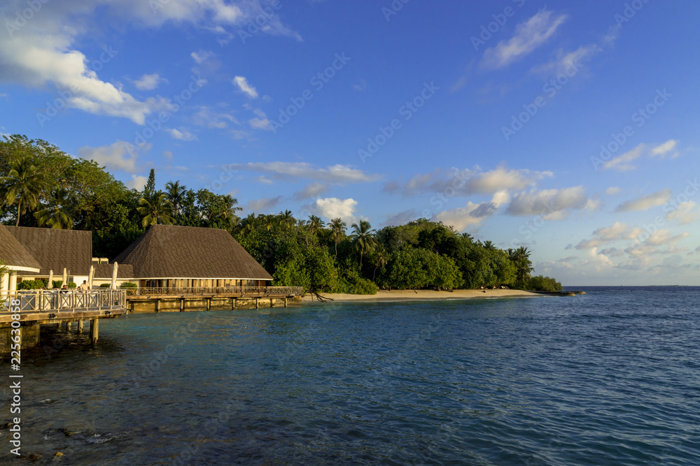 Naklejka premium インド洋のバンドスリゾート