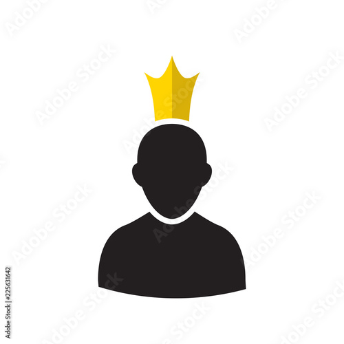 Admin with Gold Crown Icon