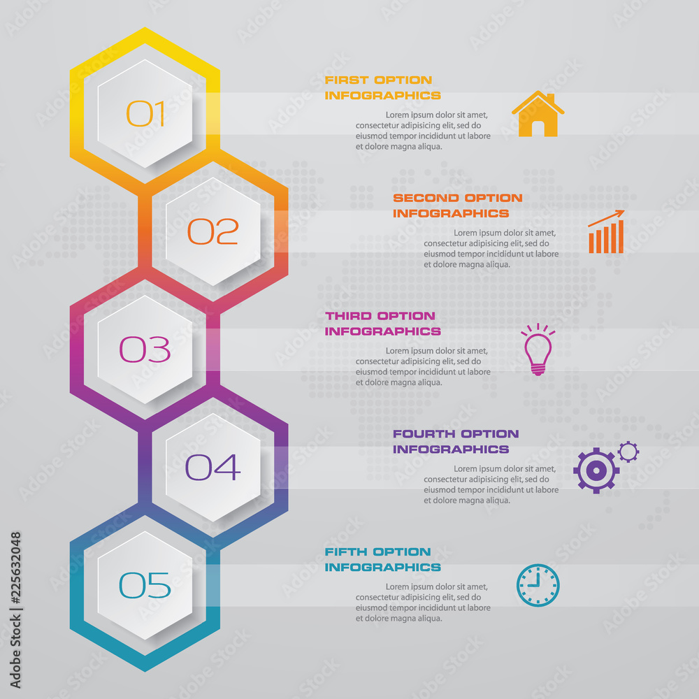 5 steps timeline infographic element. 5 steps infographic, vector banner can be used for workflow layout, diagram,presentation, education or any number option. EPS10. 5 steps timeline infographic element. 5 steps infographic, vector banner can be used for workflow layout, diagram,presentation, education or any number option. EPS10.