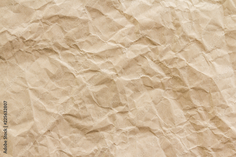 Brown wrinkle recycle paper background Brown wrinkle recycle paper background