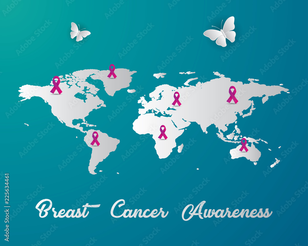 Naklejka premium breast cancer awareness 5