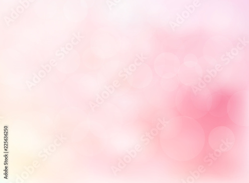 Abstract blurred soft focus bokeh of bright pink color background