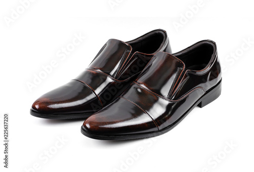 Men's Loafer shoes isolated on a white background.
