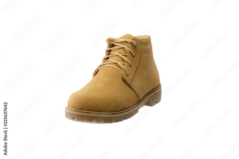 Men's ankle boot isolated on a white background. Men's ankle boot isolated on a white background.