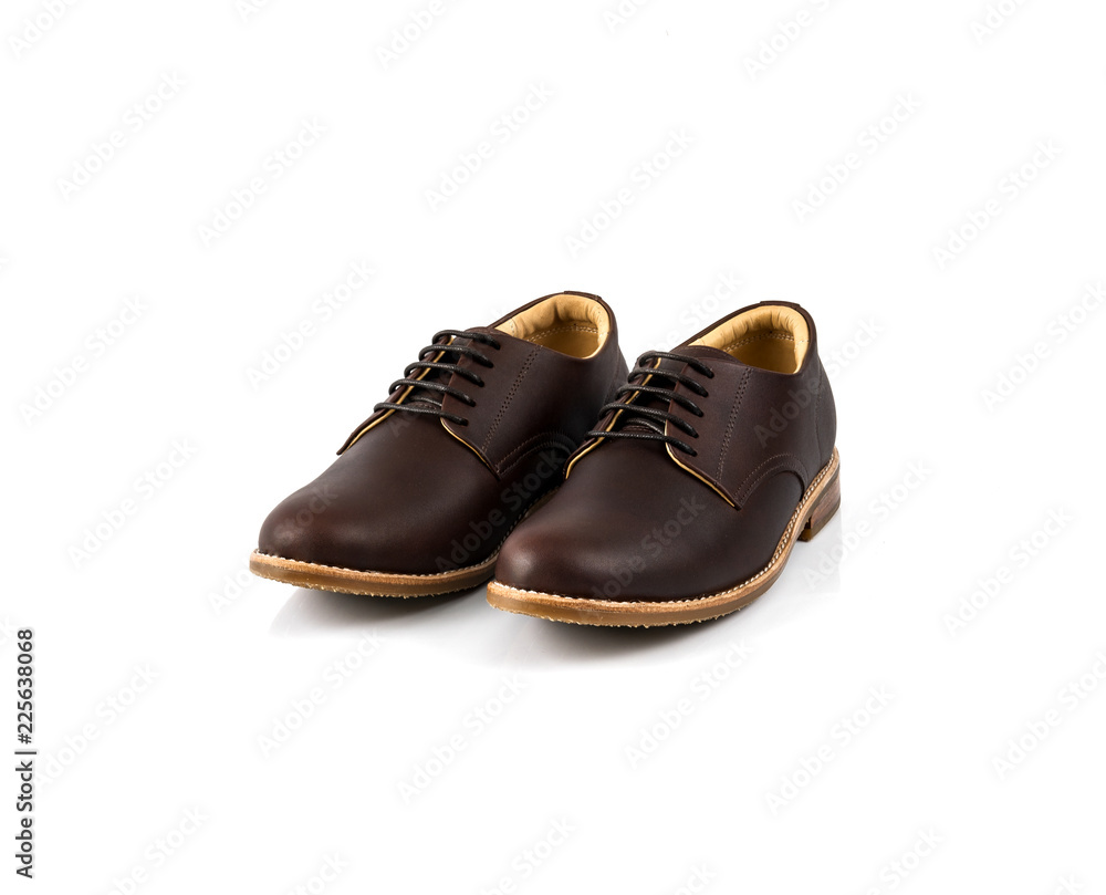 Men’s derby shoes isolated on white background. Men’s derby shoes isolated on white background.