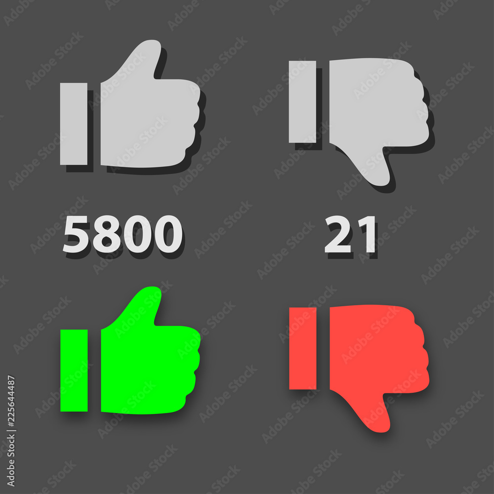 Like icon, symbol social networking service Like icon, symbol social networking service