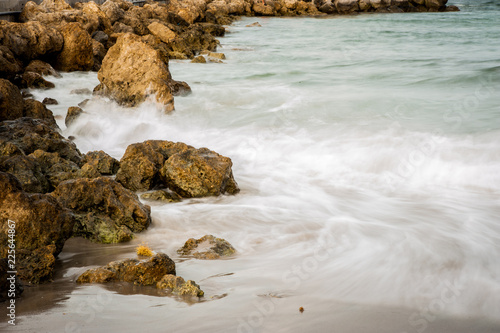 rocks on the beach photo