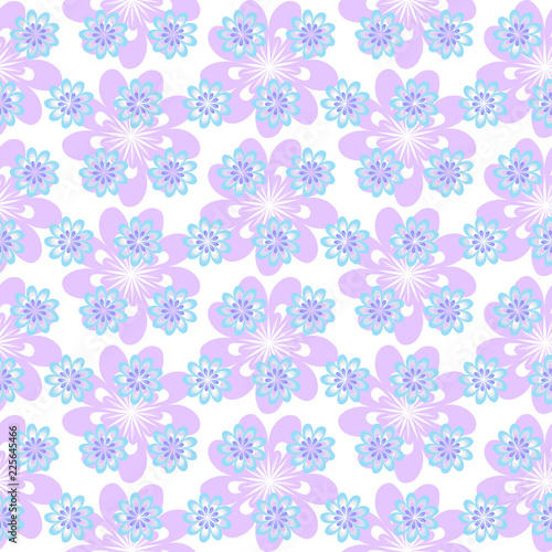 Floral delicate background pattern for design fabric children's apparel, flannel, wallpaper pastel gentle coloring flat underware