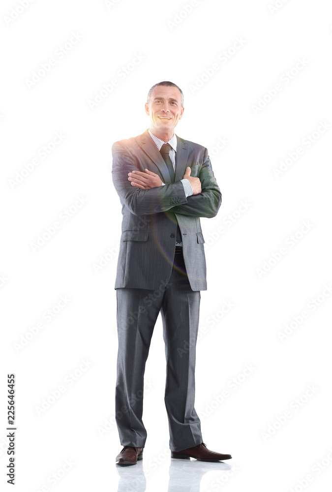 portrait in full growth. successful smiling businessman. portrait in full growth. successful smiling businessman.