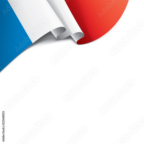 France flag, vector illustration on a white background.