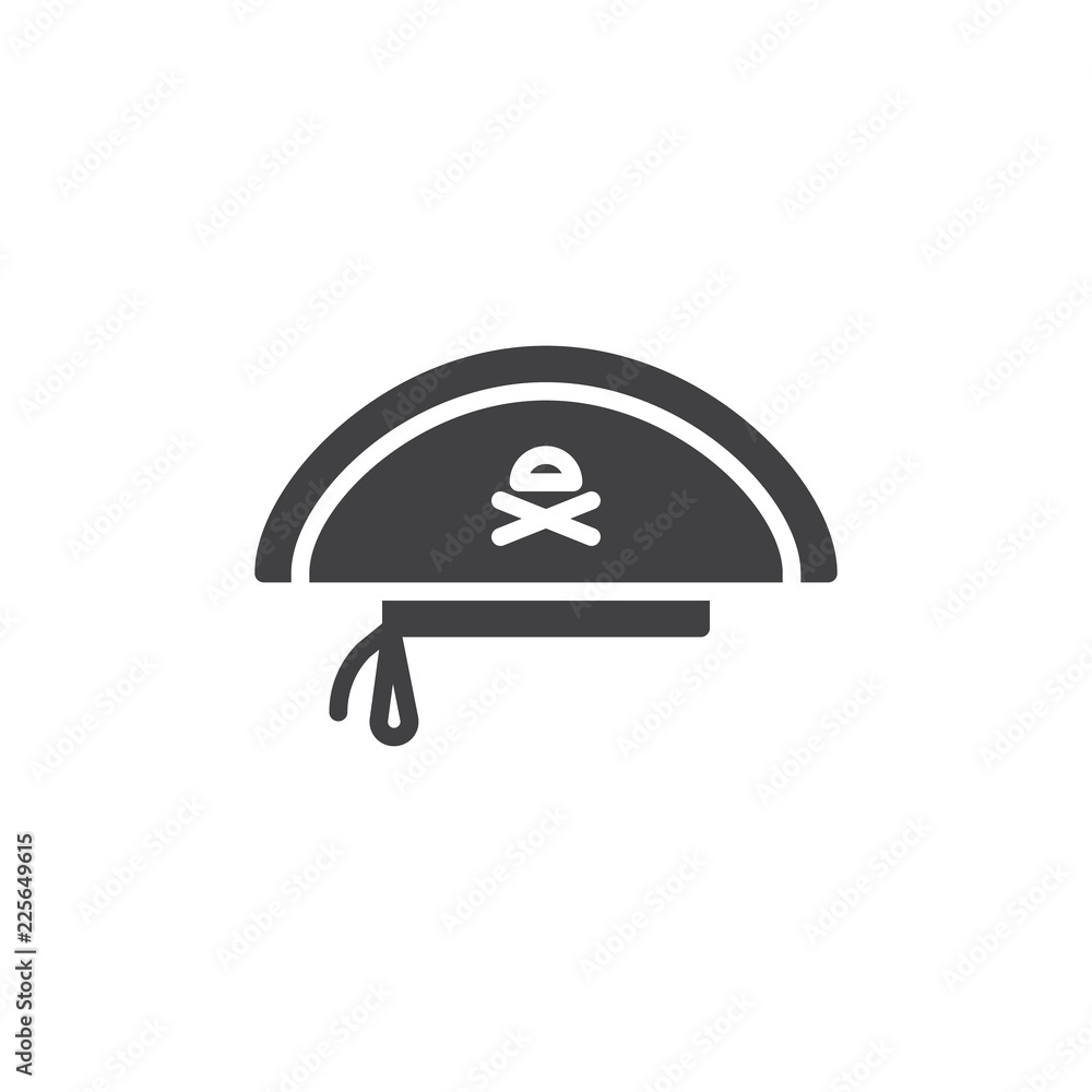 Pirate hat vector icon. filled flat sign for mobile concept and web design. Costume party simple solid icon. Symbol, logo illustration. Pixel perfect vector graphics Pirate hat vector icon. filled flat sign for mobile concept and web design. Costume party simple solid icon. Symbol, logo illustration. Pixel perfect vector graphics