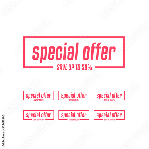 Special Offer Save Up to 50% Labels