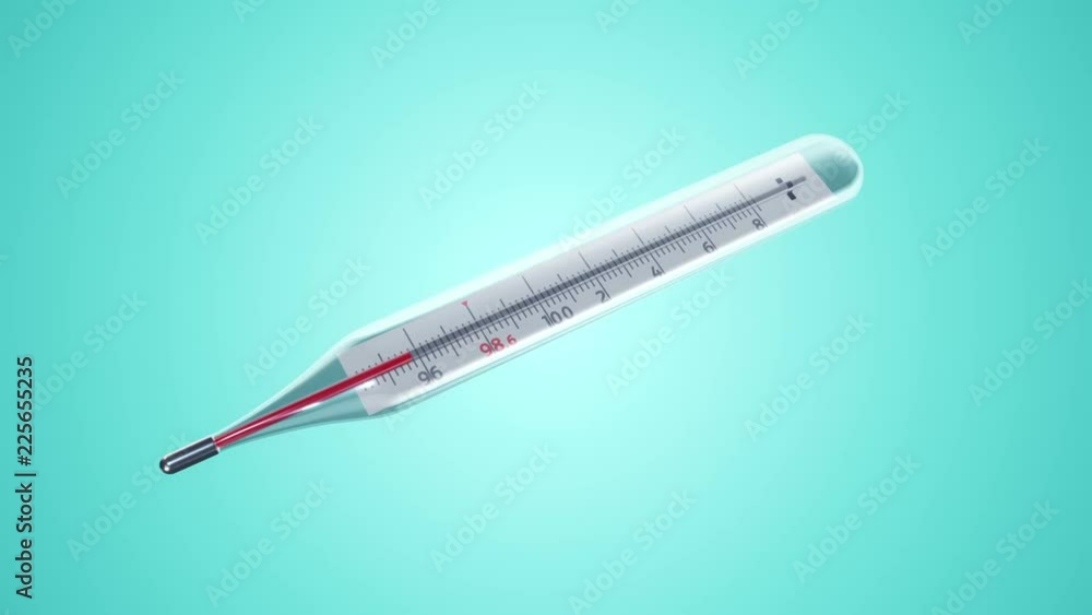 Animation of growth or down temperature in thermometer. Animation of seamless loop. Animation of growth or down temperature in thermometer. Animation of seamless loop.