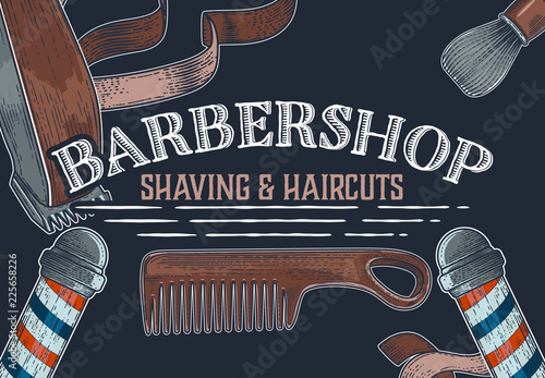 vintage barbershop sign