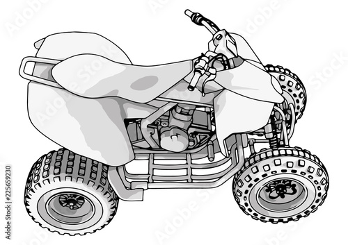 quad bike vector