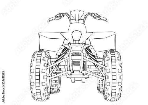 quad sketch vector