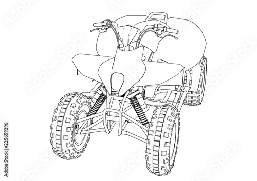 quad sketch vector